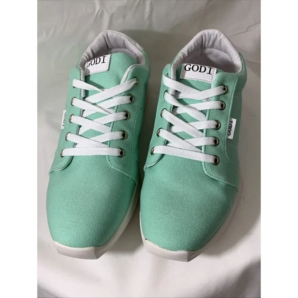 Godi Unisex Sneakers Mens 10 Women’s 11.5 Canvas Nwt Green